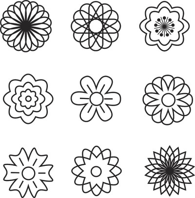 矢量花卉图标集
