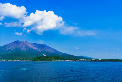 日本鹿儿岛樱岛景观