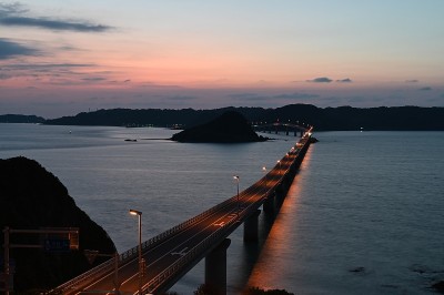 夏天的Kanmon桥