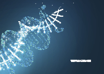 DNA分子结构背景。