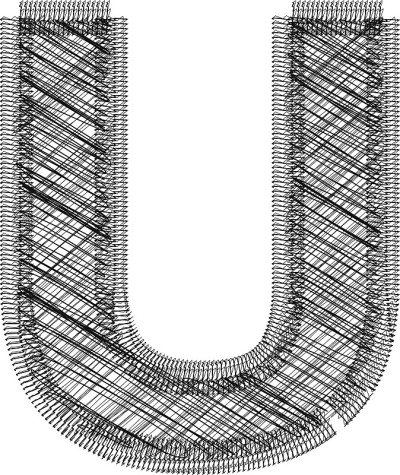 插图字母U