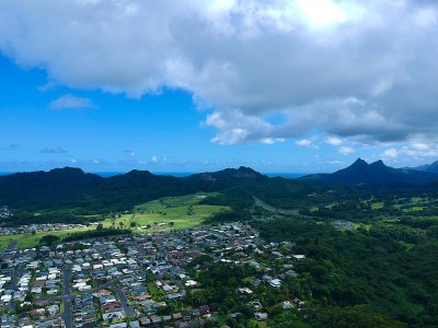 从上面的夏威夷无人机