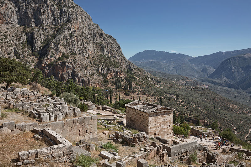 Archaelogical site of Delphi, Greece. Delphi is an