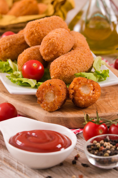 Suppli，意式炒饭团。