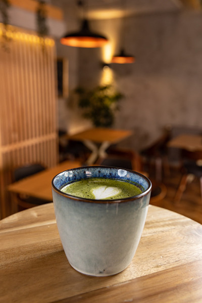 抹茶拿铁杯