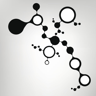 2d DNA分子结构矢量背景