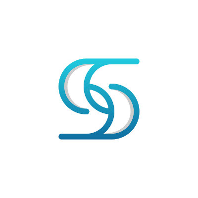 字母S线标志设计