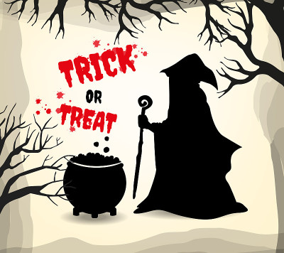 万圣节的Trick or Treat文字设计