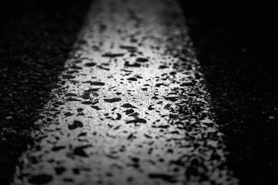 道路上车辆的方向线