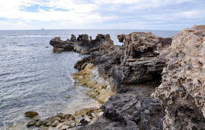 石灰岩海岸:贝隆角，澳大利亚西部