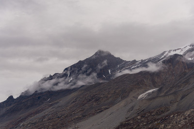 有山峰的格陵兰景观