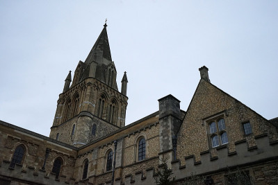 英国牛津大学建筑和街道的外部建筑和设计