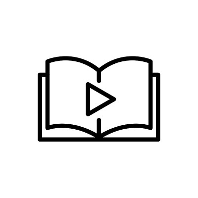 Online Video Lesson Service line flat vector icon