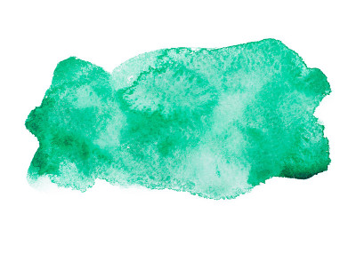 绿色彩色抽象手绘水彩水彩画艺术飞溅画
