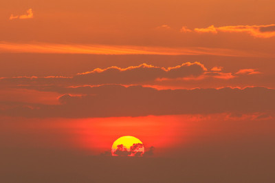 日出的大太阳