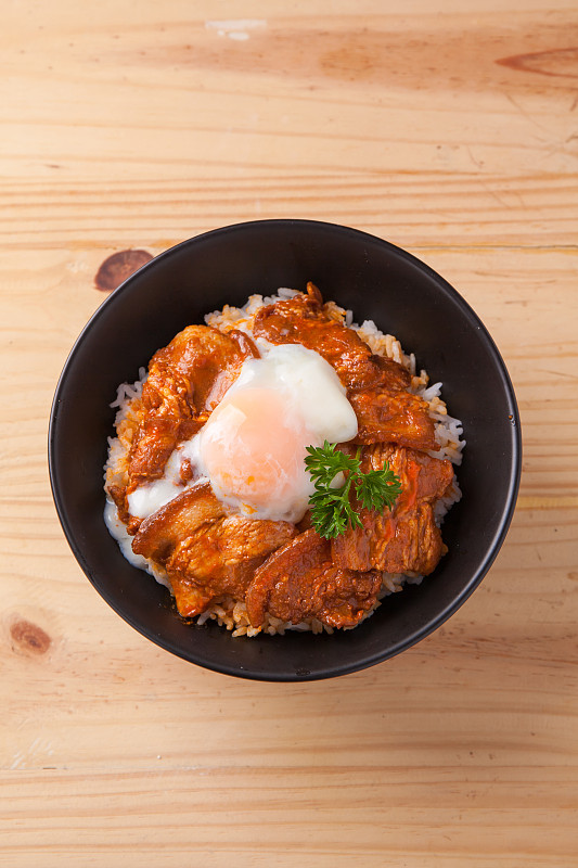 日本辣五花肉饭