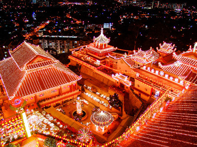 佛教寺庙庆祝中国新年