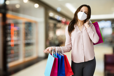 时尚商店的顾客