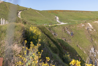 Durdle Door和Man O War湾沿岸风景优美