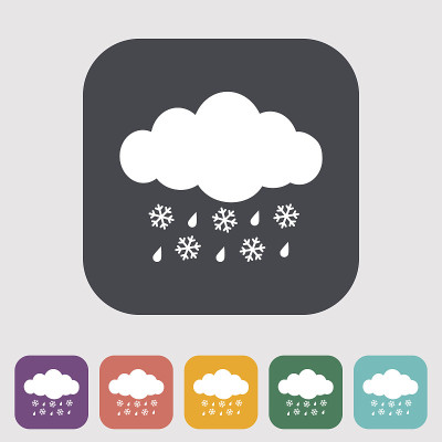 雨夹雪图标