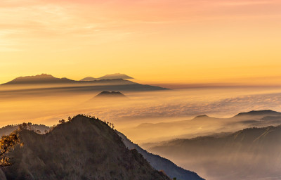 印尼布罗莫火山的日出
