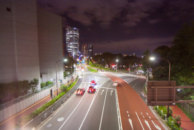 东京的城市灯光