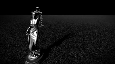 忒弥斯与比例和剑3d渲染