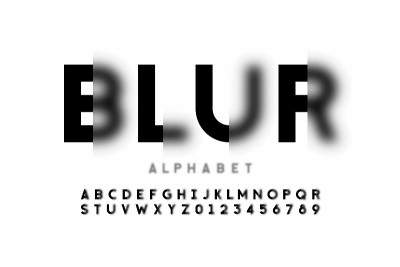 模糊的字体风格