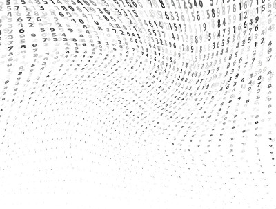 矢量插图抽象大数据数字业务背景