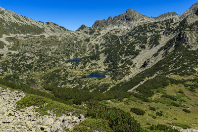 普雷瓦尔斯基湖，Dzhangal和Valyavishki chukar峰，皮林山，保加利亚
