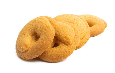 黄油饼干孤立