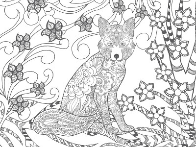 幻想森林里的狐狸。