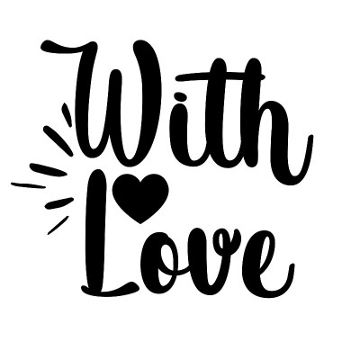 with love card. Lettering motivation poster. Ink i