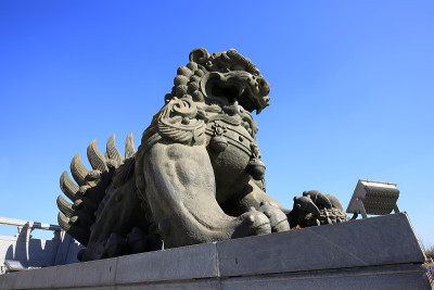 中国古典建筑和石狮