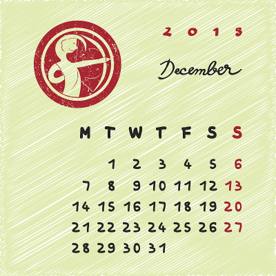 2015年12月星座