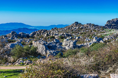 El Torcal de Antequera, Andalusia, Spain，在Antequer