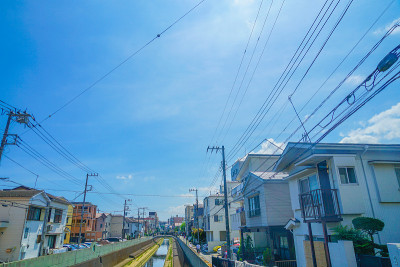城市和蓝天横滨天野町