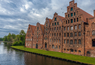 中世纪Salzspeicher(盐仓库)，Hanseatic City of LÃ¼beck (Ha