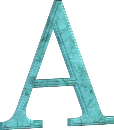 3D蓝色大理石字体