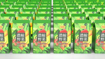 蔬菜汁500ml日本多重3d渲染