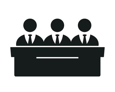 人民陪审团小组委员会图标。