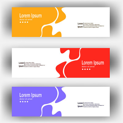 abstract dynamic fluid geometric design banner web
