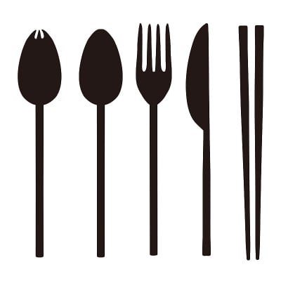 勺子，叉子，刀，筷子餐具套装