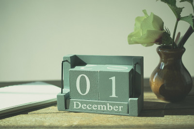 冬季时间12月1日，日历12月1日