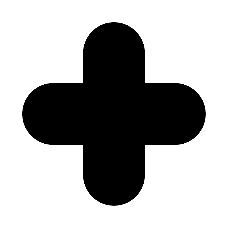 Hospital cross symbol, Medical health icon isolate