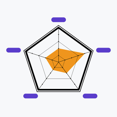 五角星形图。孤立的矢量图