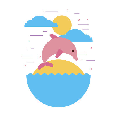 海洋生物平画