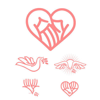 Care and Love symbol set