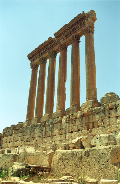 废墟、Baalbeck、黎巴嫩