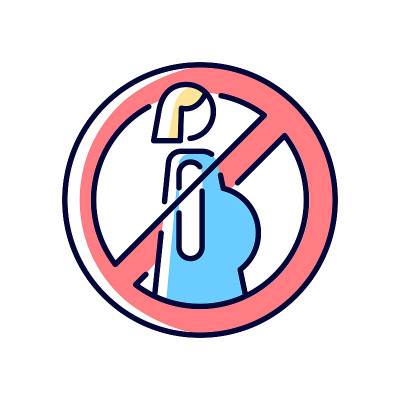 怀孕时不使用RGB颜色手动标签图标